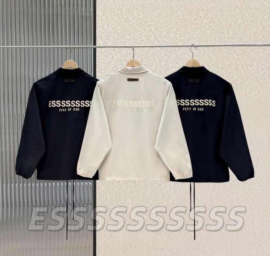 Essentials Jacket Mens Jacket Zipper Designer Jackets Male luxury Coat High Quality Unisex style Lapel and stand-up Sweatshirts Waterproof Breathabl
