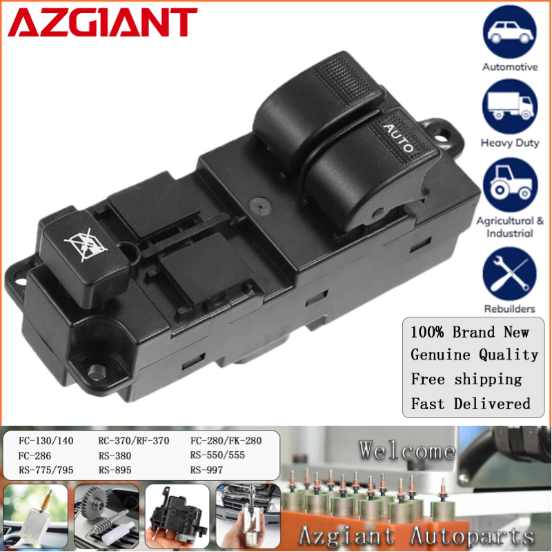 AZGIANT interrupteur principal de fenêtre électrique universel, bouton de commande principal de régulateur de fenêtre pour Mazda 3 berline BK BT5