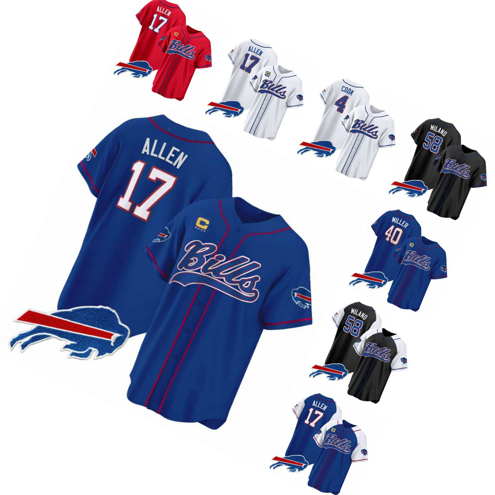BIG Buffalo Billss 2026 New Gray Nickel City Baseball Jerseys Josh Allen James Cook III Keon Coleman DJ Moore Khalil Shakir Dalton Kincaid Hoecht Di