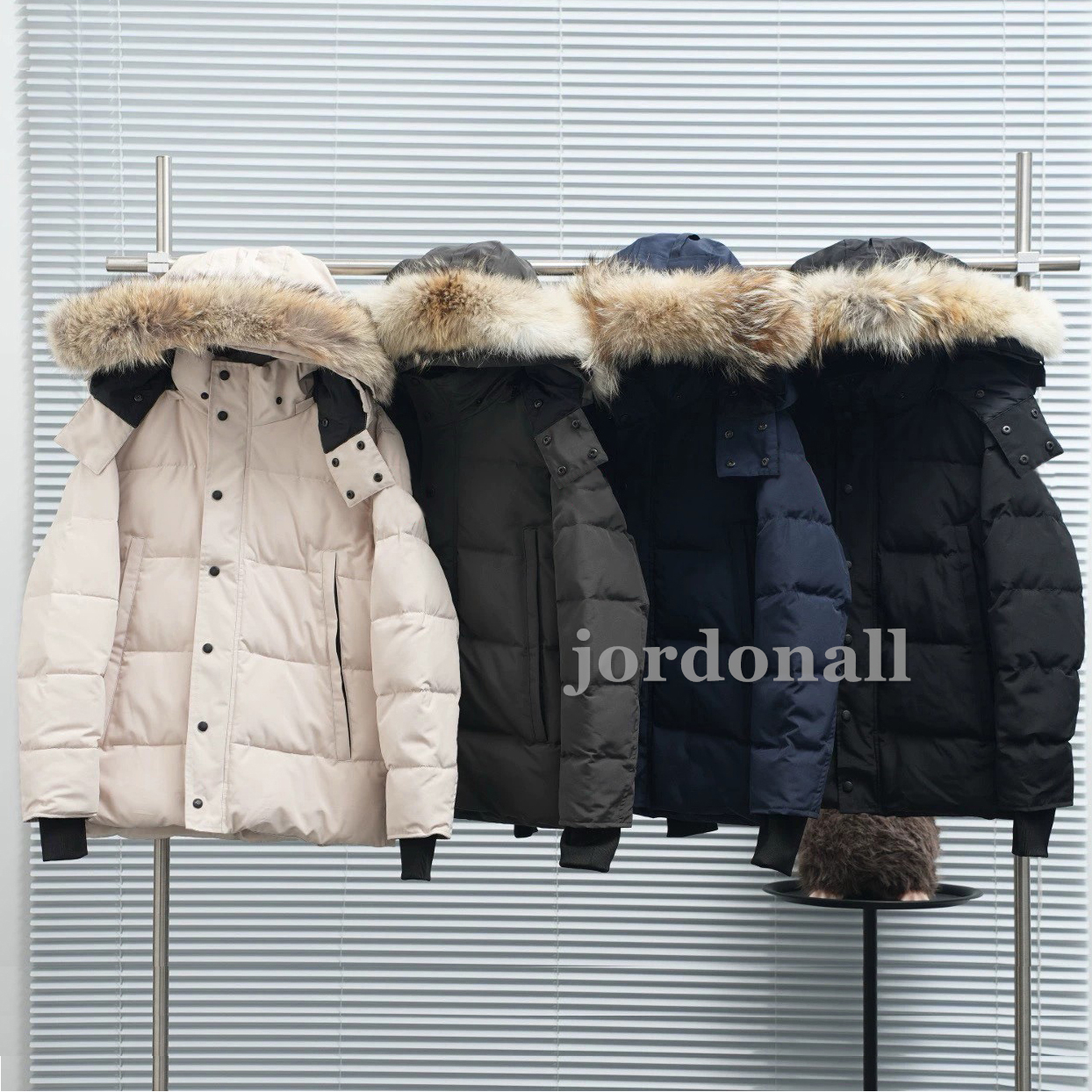 Winter Men Down Jackets Real Coyote Fur Designer Homme Puffer Outdoor Windbreaker Outerwear Hooded Fourrure Manteau ggdd Coat Hiver