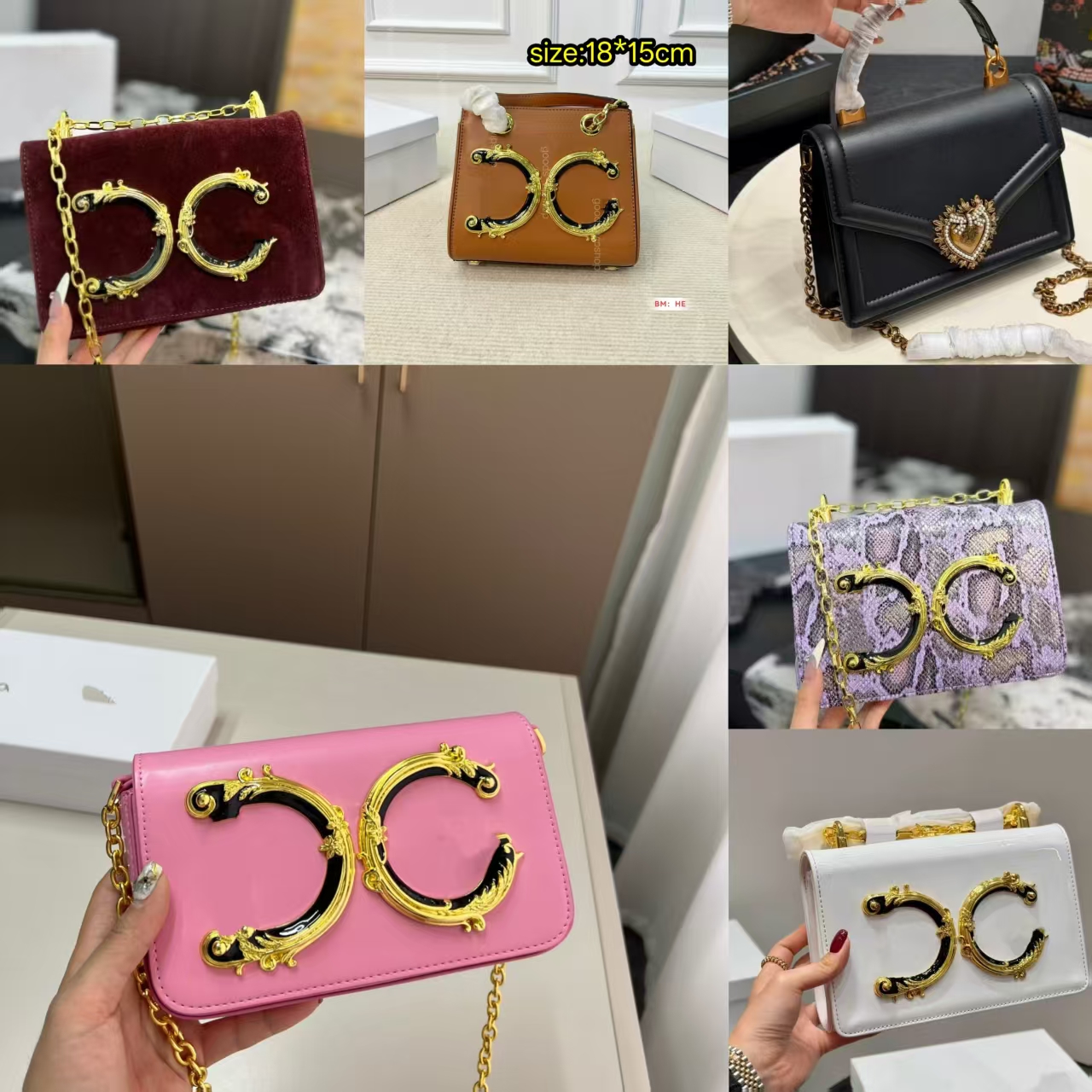 Sac à bandoulière de designer pour femmes Marque de luxe Bandoulière Rabat pour femmes Shopping Totes Lettres en relief Sacs en peau de vache DG