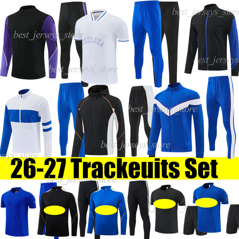 XXXL 26/27 CFC PALMER Soccer Sets survêtements à capuche JOAO FELIX NETO ESTEVAO JOAO PEDRO CAICEDO GEORGE Veste de football kits enfants adultes