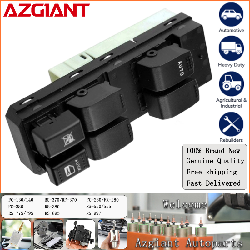 AZGIANT interrupteur principal de fenêtre électrique universel, régulateur de fenêtre, bouton de commande principal pour Suzuki Swift 1,2 l 1,3 l