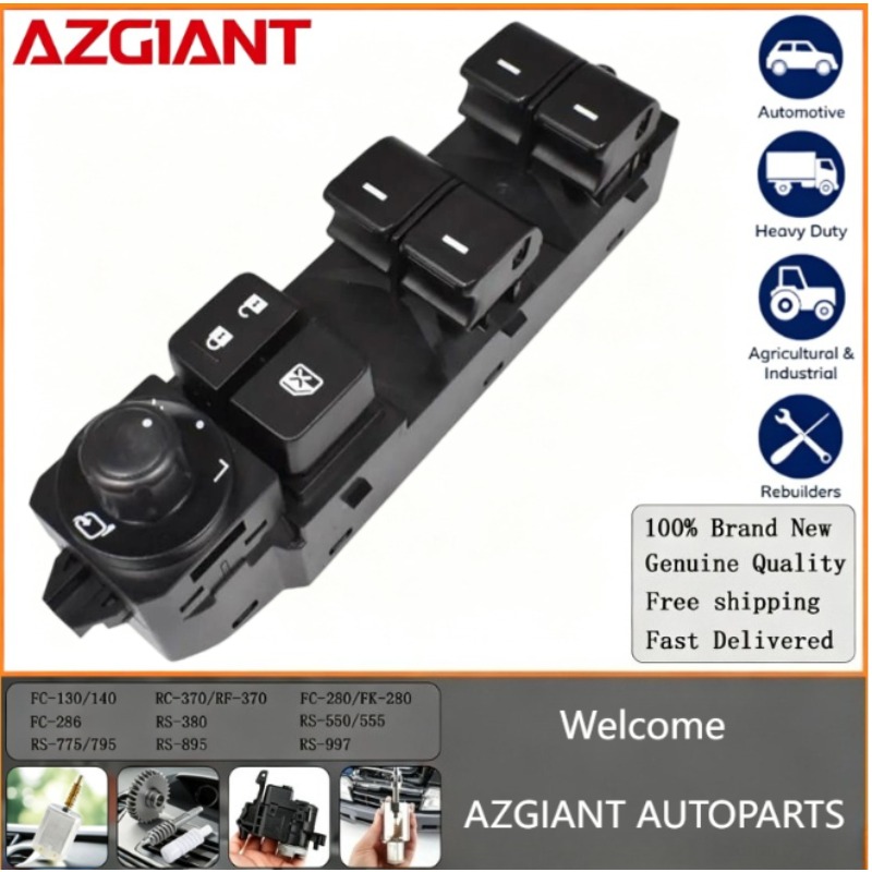 AZGIANT interrupteur principal de fenêtre électrique universel, régulateur de fenêtre, bouton de commande principal pour Mazda 6 Atenza CX5 6 3 2