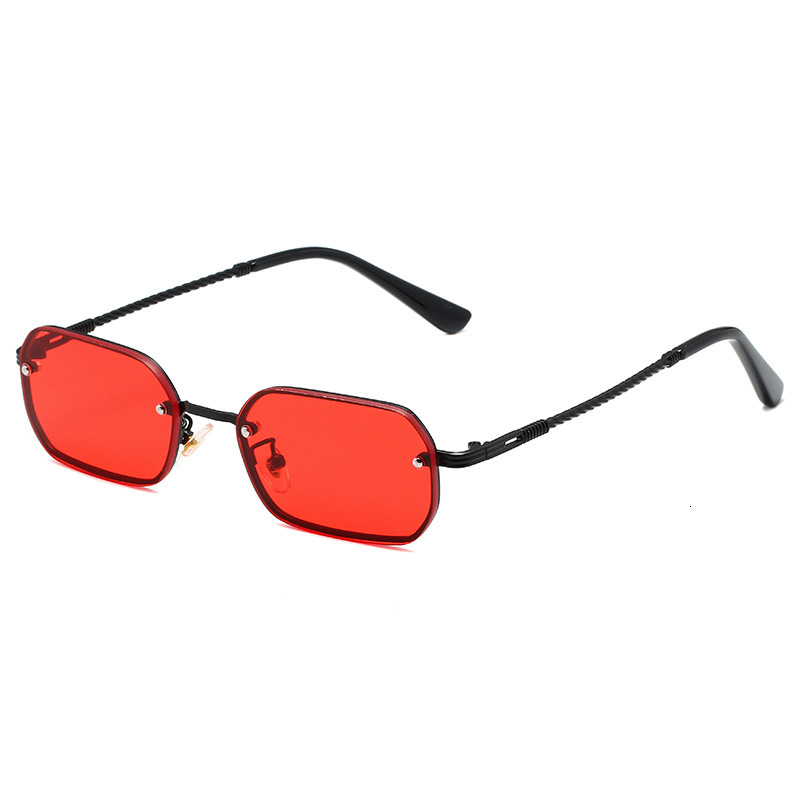 Free Shipping New Frameless Square Gradient Ocean Lens European American Fashion Ins Internet Celebrity Men and Women Street Style Trendy Sunglasses