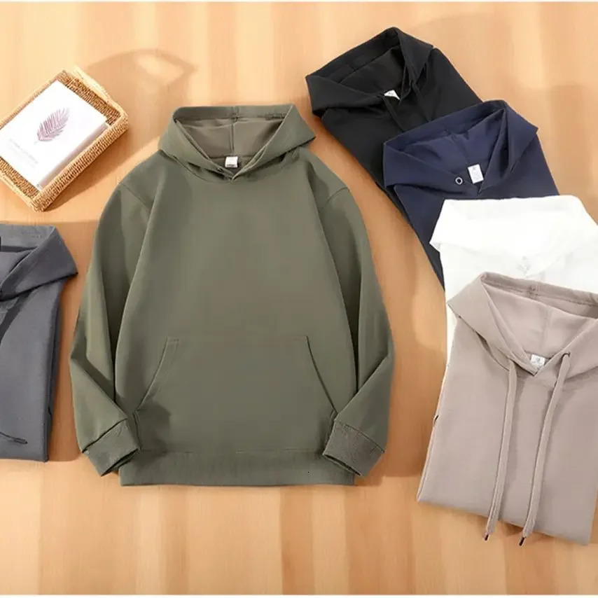 Hooded Pullover Hoodie Tops Kangaroo Pocket Solid Color Hoodies for Man Men's Hoodie Pullover Hoodie Thickened Hoodie Male 260731