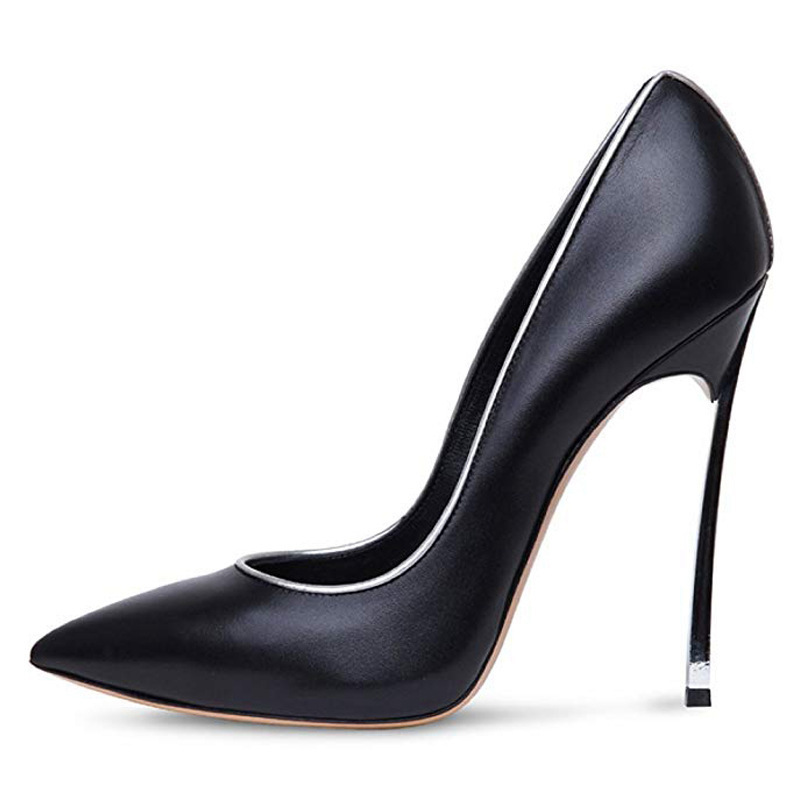 Light Gold Bordure Suede Pumps Blade Heel Pointed Toe Women Pumps Summer Shallow Peep-Toe Metal Stiletto Wedding High Heels Sexy Metallic Heel Slip