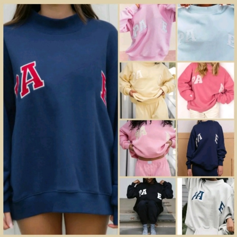 womens embroideried letters parke sweatshirt hoodie for spring autumn outdoor casual wear designer cotton jumpers parke fashion loose hoodies in s-3