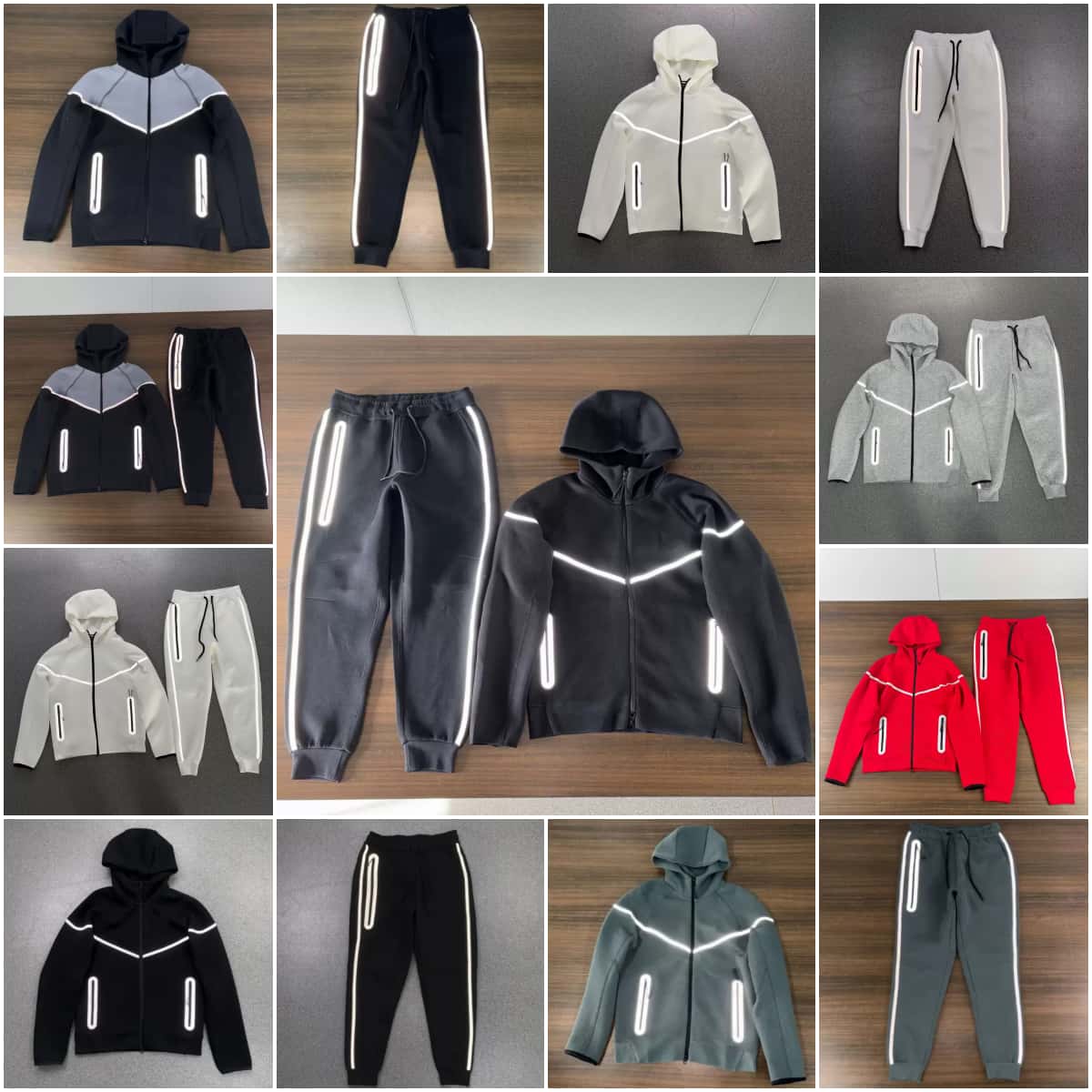 10A High Quality 1:1 tech fleece Men's Tracksuits Designer Casual pure cotton Hoodie High Quality Jacket Fashion Set Three-Dimensional Silicone