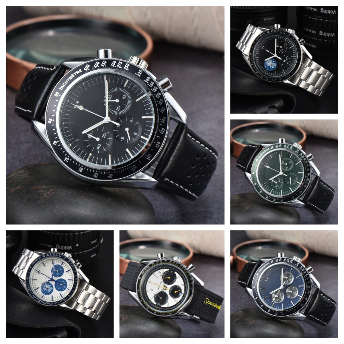 Mens watch AAA Designer watch men Stainless steel Wrist Watches for Men All Dial Work Quartz Watches Top Luxury Clock Men Fashion om 09
