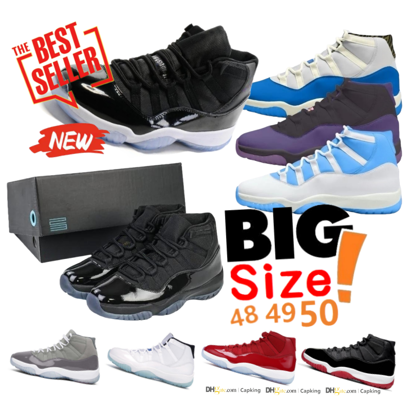 New Space Jam 11s Big Size 14 15 16 Basketball Shoes 11 Gamma Blue Sneaker oncord Bred With Box Men Women Sneakers Sports shoes 2027 Low University