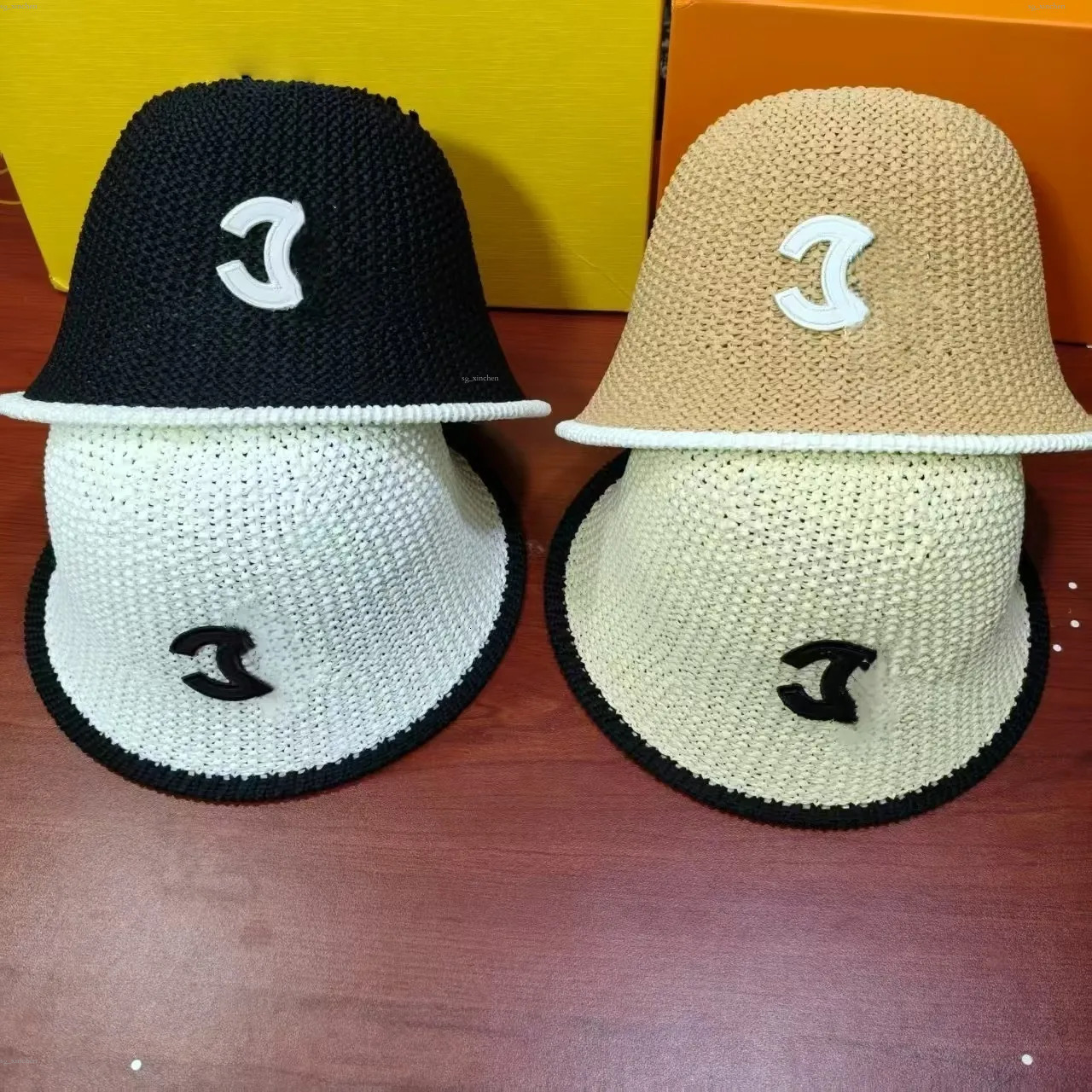 Version coréenne tissée par le créateur d'un canapé élégant et non doux, chapeau de pêcheur Joker de haute qualité
