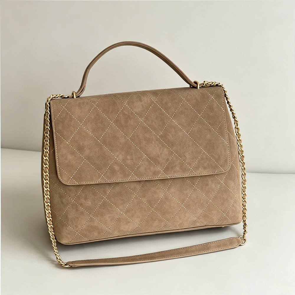 Brown Designer Suede bag Luxury Vintage Messenger bag Briefcase Flap Bag Large Work bags for Women Commute bag Large Size Office Laptop bag Top Hand