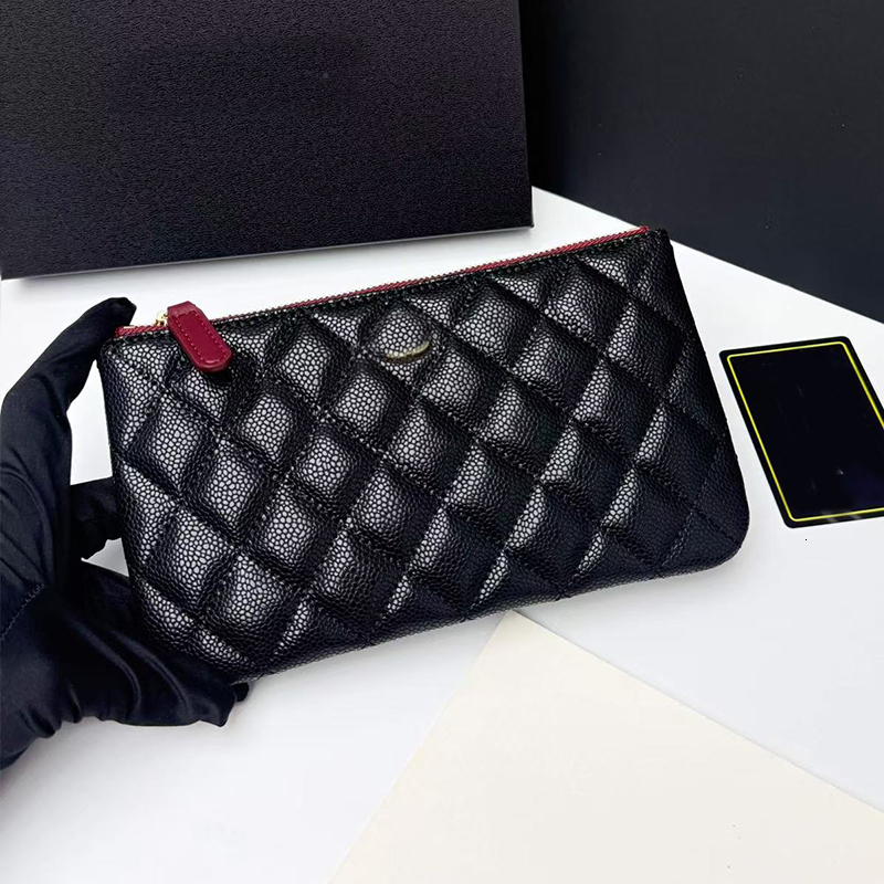 Designer Clutch Coin Purses Wallets Long Zip Wallet Luxury Womens Large Capacity Purse Fits Cell Phone Cards & Cash Pebbled Leather Handbags