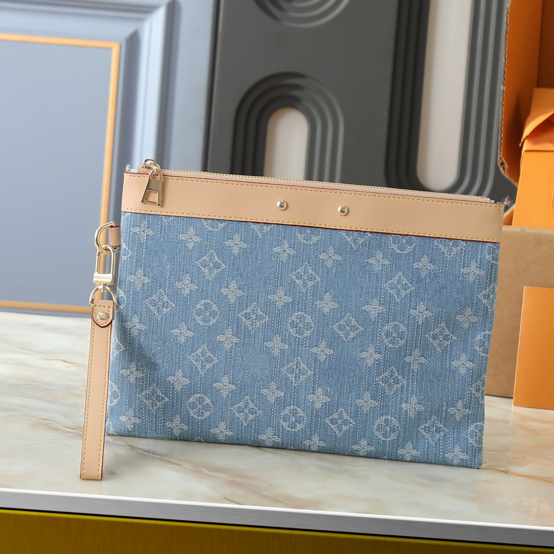 Top 10A Designer Bag Luxury Women's Genuine Leather Pochette To Go Bag Wallets Clutch Purse With Removable Wrist Strap M81569 R1