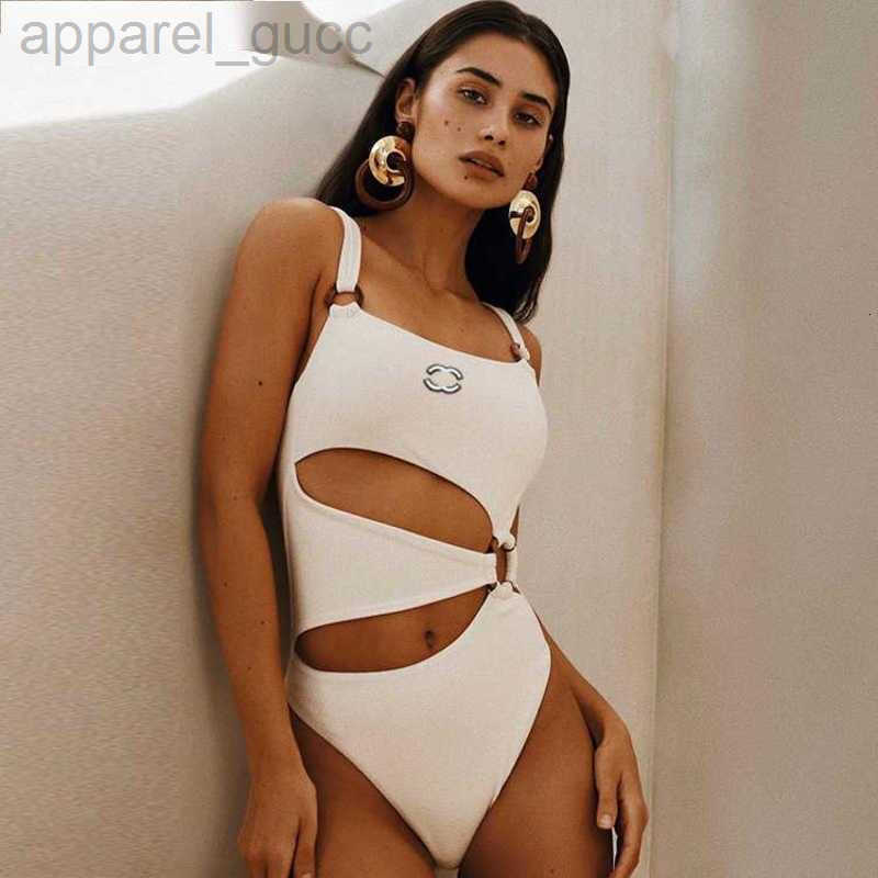 Womens Swimwear Designer designer Sexy White Swimsuit Women Cut Out Push Up Bathing Suits Beach Wear Swimming Suit For 1PT6