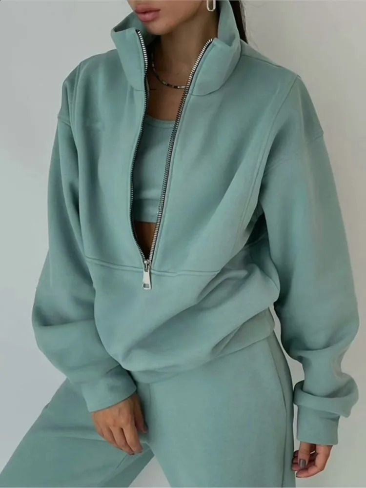 Fashion Tracksuit Set Stylish Autumn And Winter Comfortable Warm Two-piece Sets For Sports Casual Women's Clothing 260731