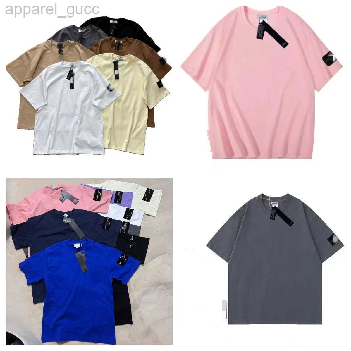 Italy Designer T-shirt Compass Applique Sew on Arm Women Girls Tee Youth T Outdoor Dating Tees Summer Short Sleeve Cotton Teenager Student Loose Top