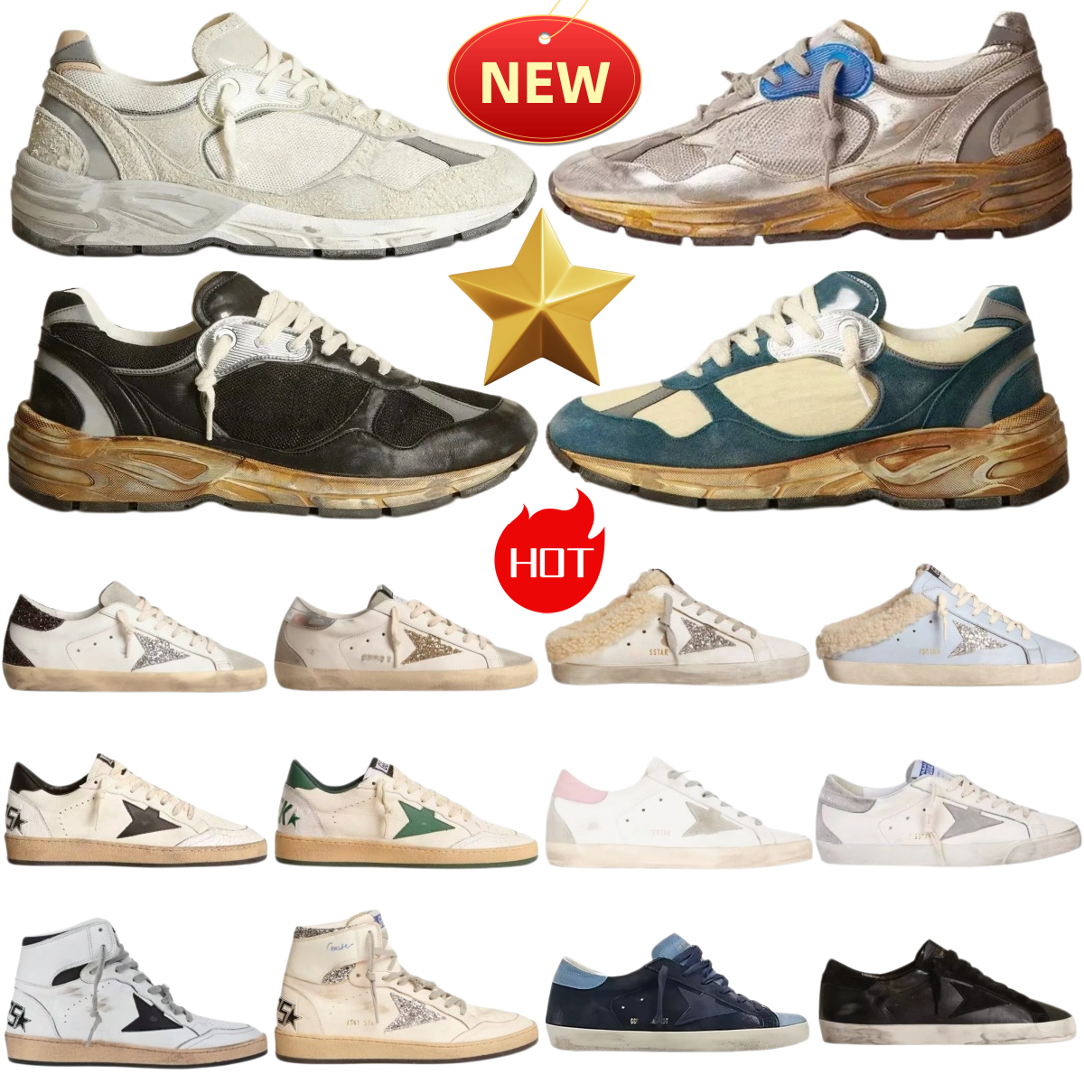 ggoldes gooselys sneaker women ball star shoe Designer Trendy New goldshoes sneaker women men Stars Platform Sneakers Classic Doodle Style Fashion S