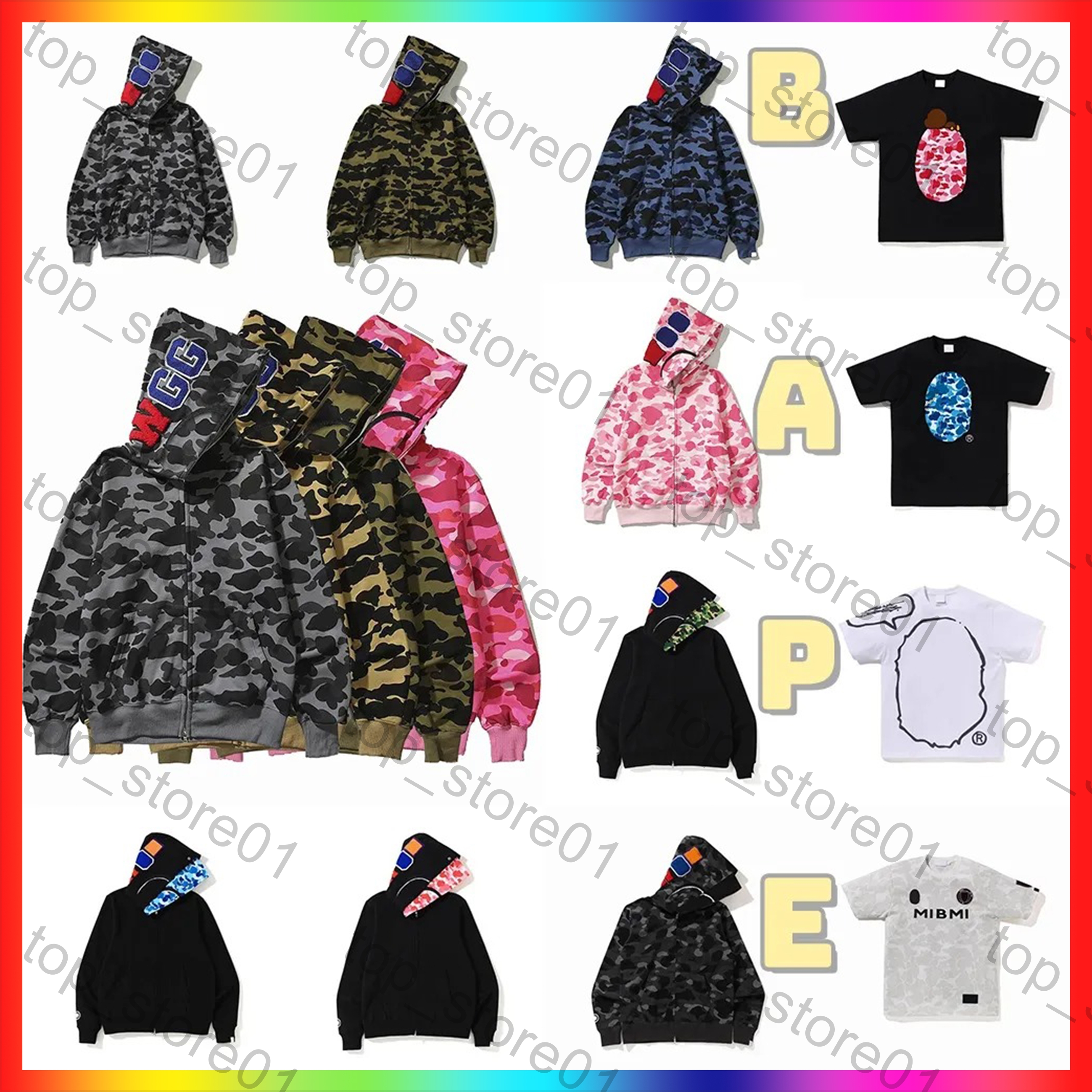 5A 2026 mens women hoodie Designer camouflage hoodies fashion printing wgm hoodie paris cardigan classic winter Plush coat sweater hoody Sweatshi