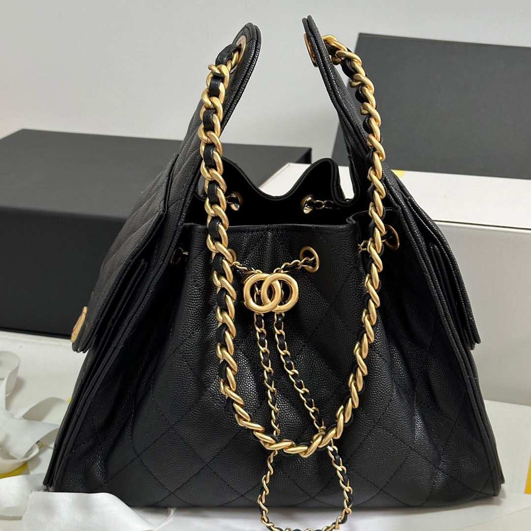 Sac de créateur Mini cordon Mini seau sac seau en cuir véritable noir or Chai sac fourre-tout motif matelassé à la mode à la mode Mini sac porte-