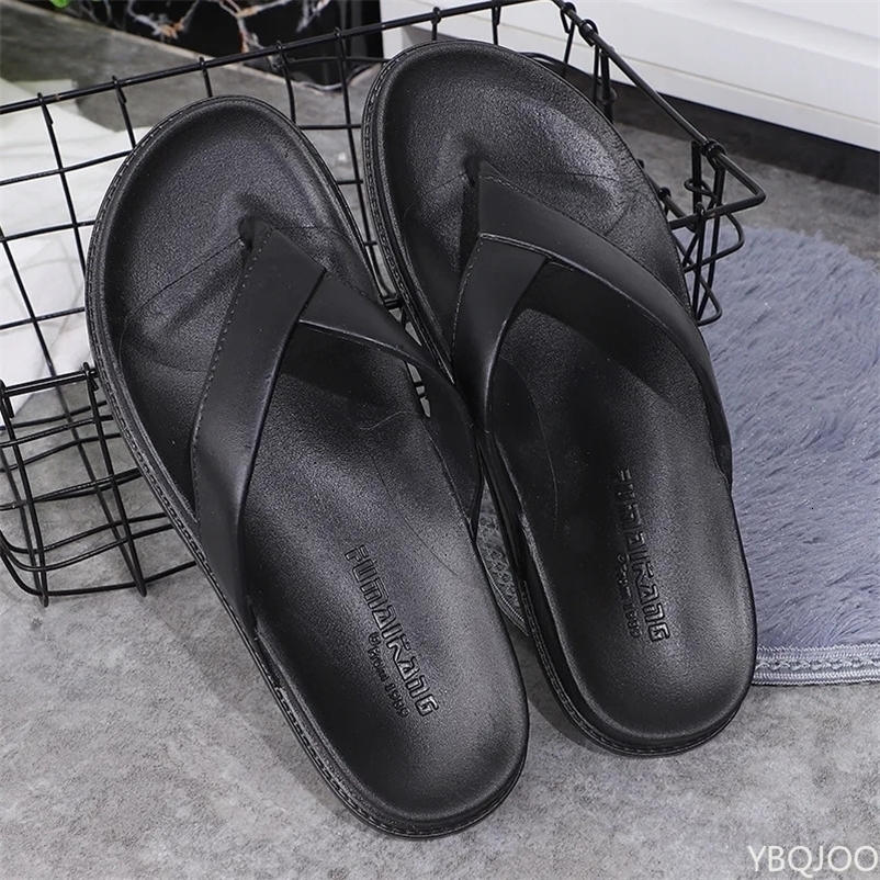 Mens style flip flops Outdoor summer couple Slippers Anti beach shoes Fashion comfort Male slippers Homme 260624BJ
