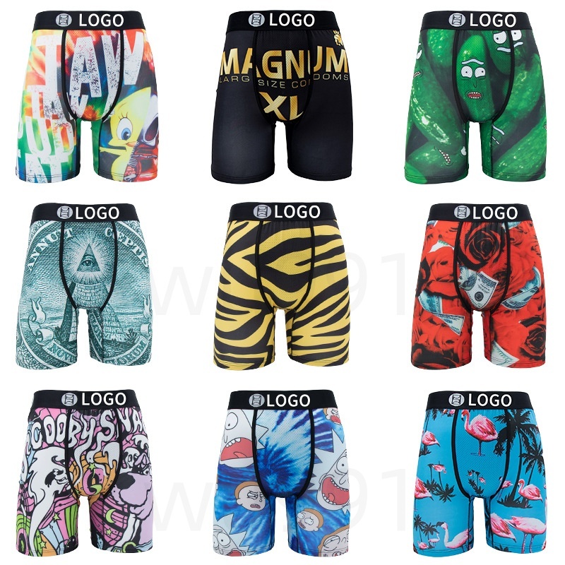 Fashion psdmen Boxers Boxers Designer Sexy Cotton Underpants Men Cueca Shorts Briefs Quick Dry Breathable Underwear Pants With Bags Branded 6Pcs psd