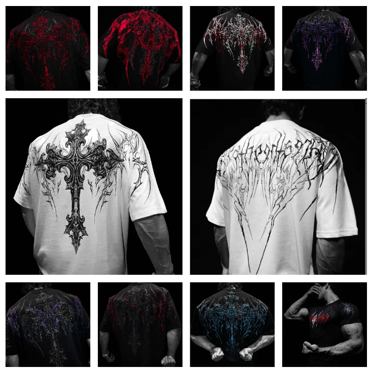 High quality Men's T Shirts Breathedivinity Bloodraven Oversized Essential for Sports soft crew neck Cotton daily wear for men women size S-2XL