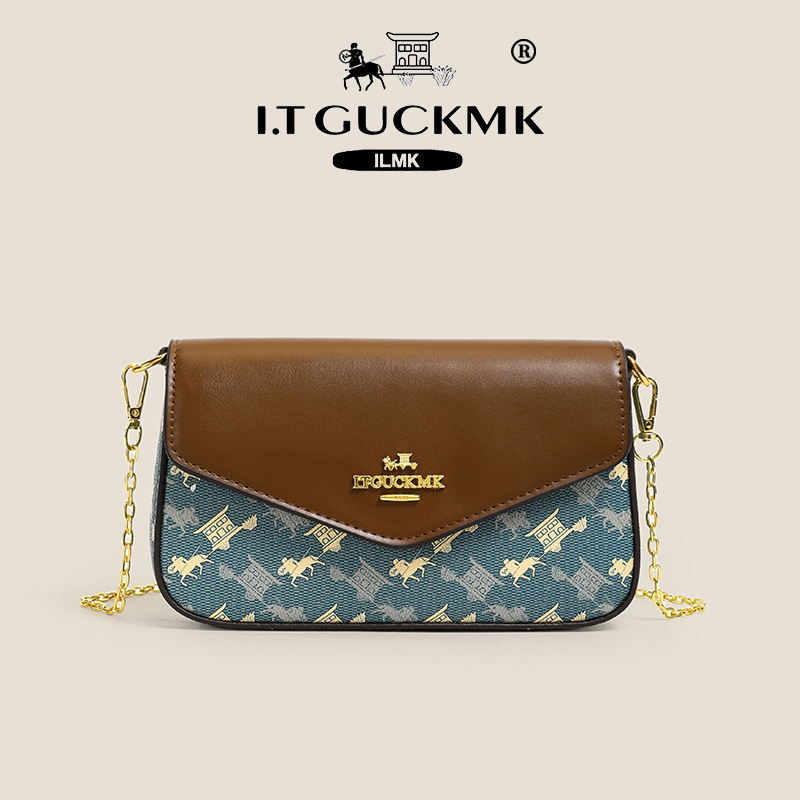 Designer de luxe I TGUCKMK Luxe 2026 Nouvelle Mode Classique Imprimé Designer Enveloppe Rétro Polyvalent Sac À Bandoulière Unique Pour Les Femmes