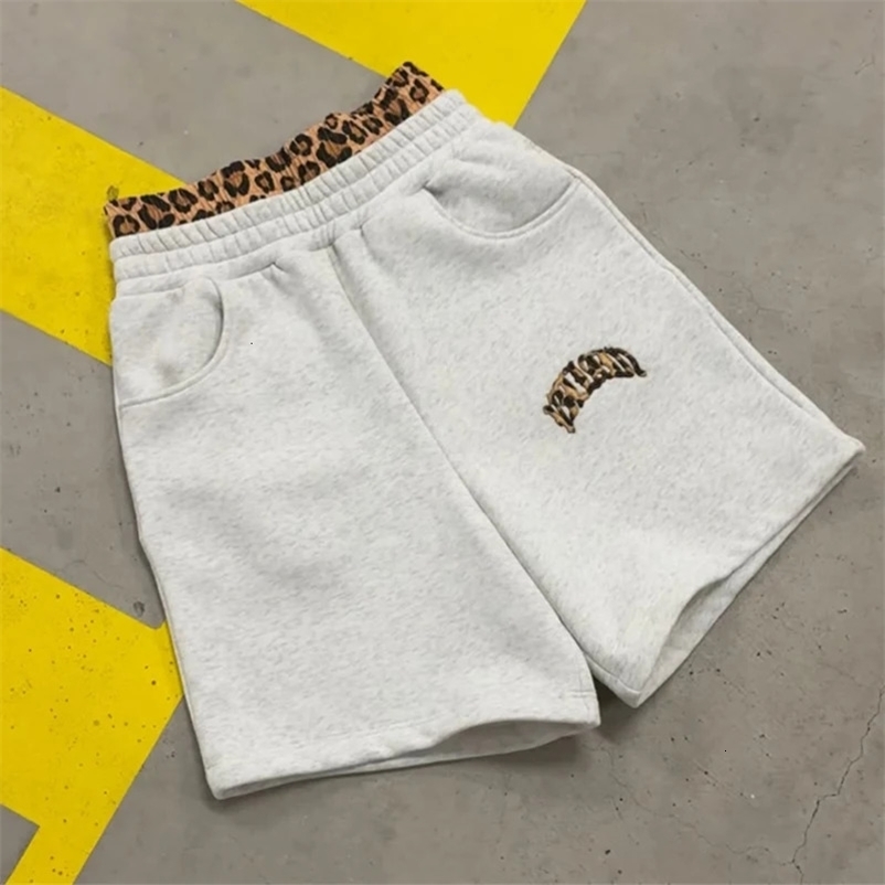 Y2K Aesthetic Lining Gothic Leopard Embroidered Street Double Waist Mens and Womens Multi functional Casual Hip Hop Pants 260731BJ
