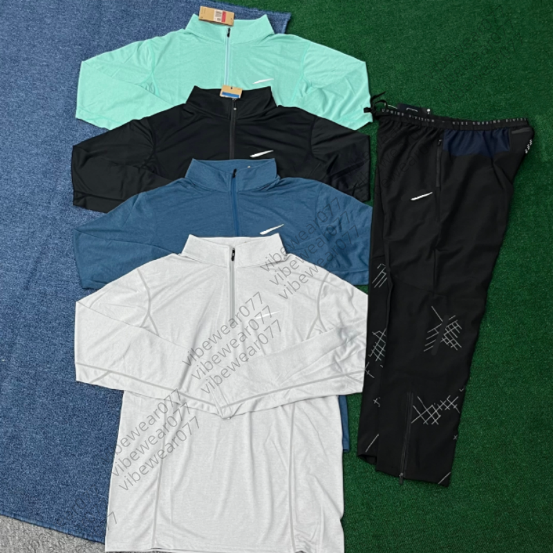 Miller Tracksuit Sets Men 2 Piece Reflective Water Repellent Tracksuit sports set Quick Dry Running Cycling Jogging Sports Two Piece Outfit Set Wind