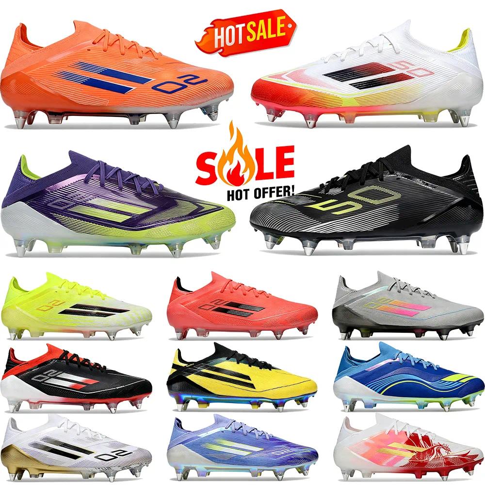 Designer boots F50 Elite SG soccer cleats world cup men lace up sneakers football shoes Radiant Braze Pack Grey Pink Mens womens sports outdoor trai