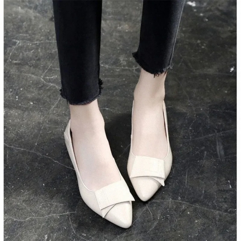 Non Slip Womens Shoes Pointed Toe Ladies Pumps Square Heels Stylish On Offer Genuine Mark E Lastest Footwear Casual 260427BJ