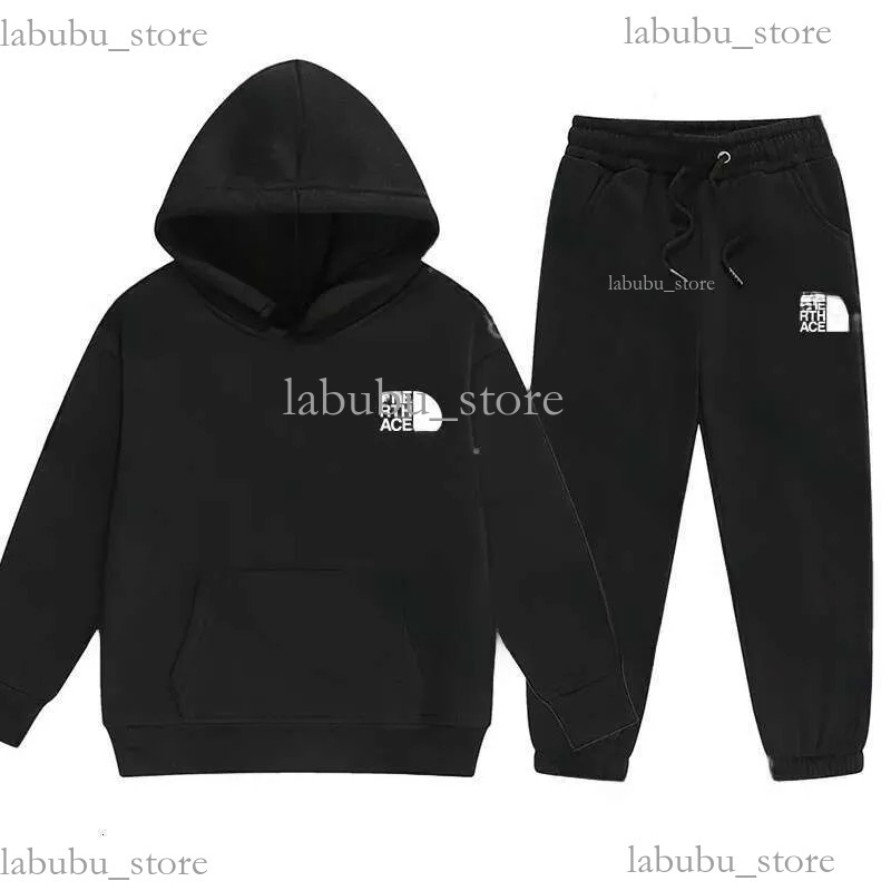 New 2026 Children Hoodies Set Kids Designer Clothes Sweatshirts Pants Pcs Winter Fleece Hoodied Shirt Luxury Tracksuit Boys Girls Trousers Kids Clot
