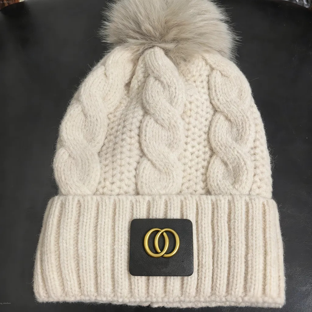 beige beanie skull cap luxury bonnet luxe hat winter Knitted Beanie hats designers unisex beanies designer