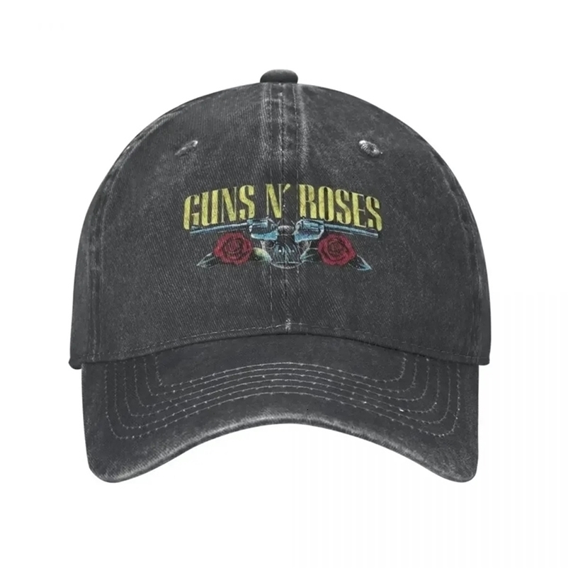 Guns N Roses Men Women Baseball Cap Heavy Metal Punk Distressed Cotton Hats Vintage Outdoor Running Golf Hat 260731