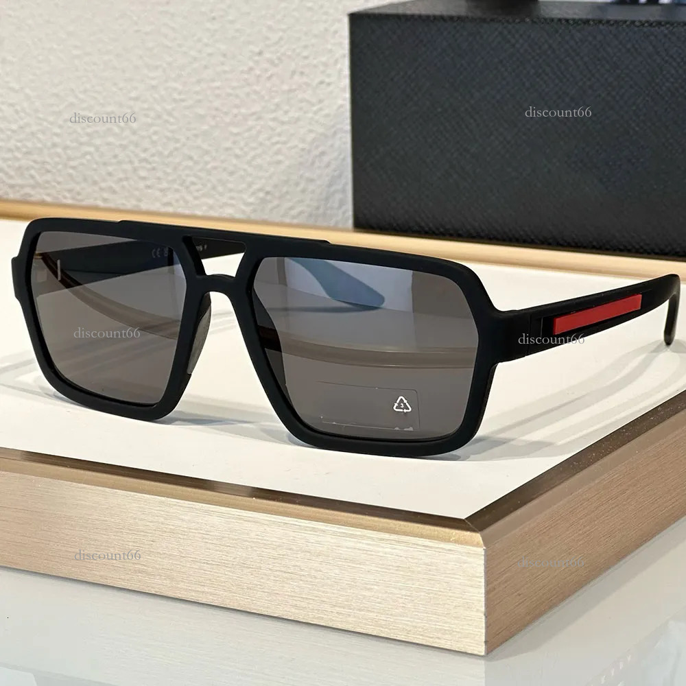 Linea Rossa New Mens Designer Nylon Fiber Sunglasses SPS01X womens rectangular contour sunglasses UVAUVB protection with original box