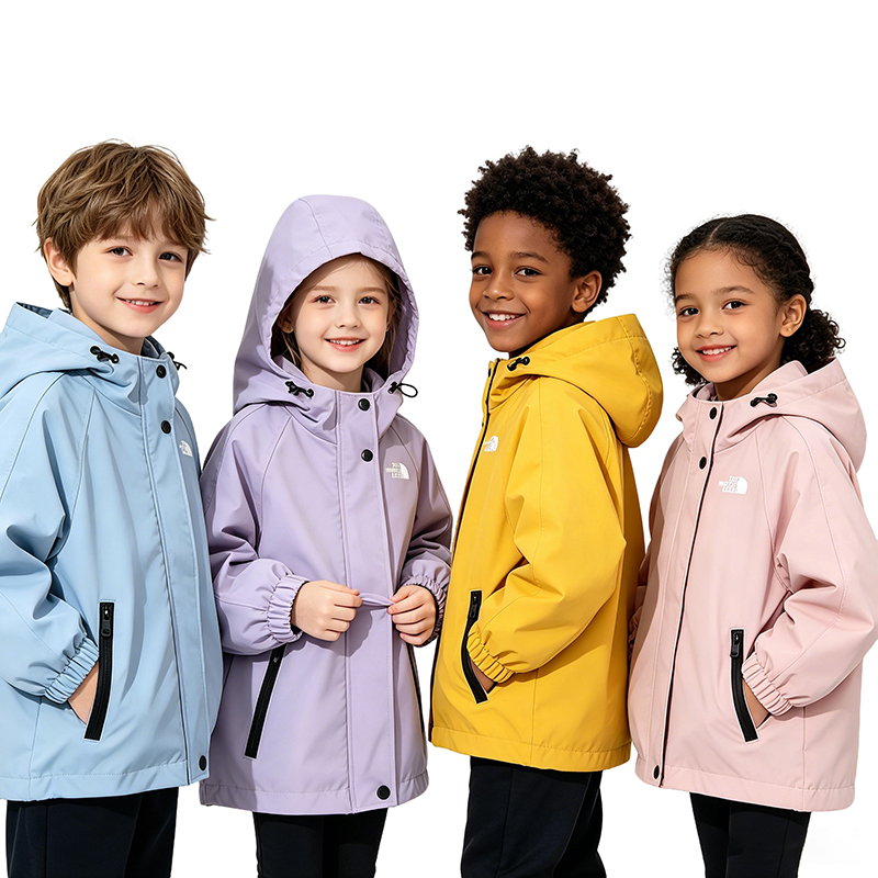 Designer Baby Clothes Childrens Mountain Print Hiking Jacket Quick Dry Lightweight Rain Coat Boys Girls Outdoor School Camping Windbreaker
