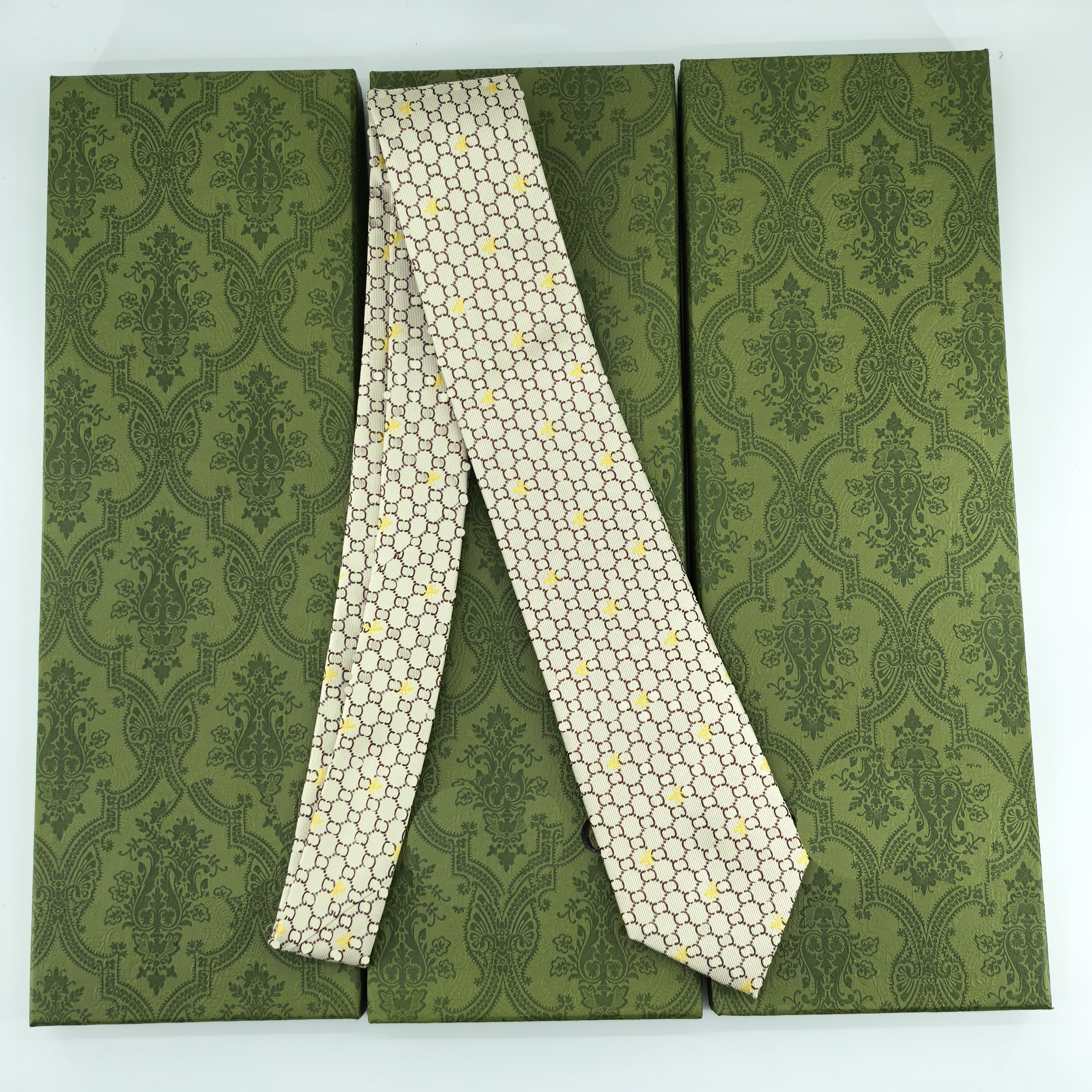 2026 NEW Double G silk ties, luxurious ties, new high-end men's ties, premium brand ties, business versatile ties, fashionable designer handcra