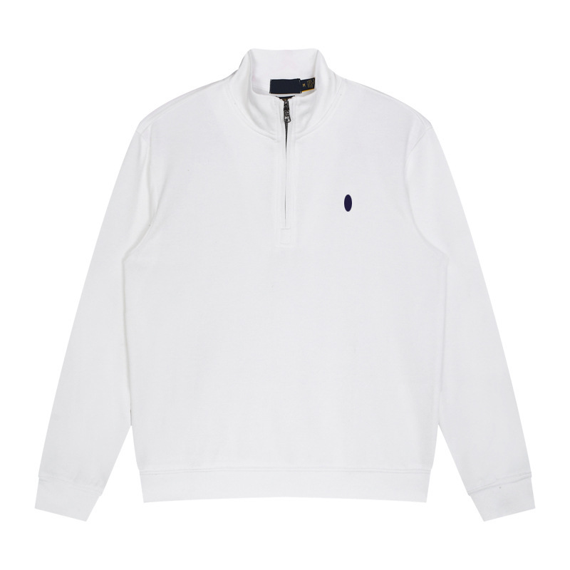 Rolphy Laurener Long Sleeve Men Designer Solid Color Pony Embroidery Loose Fit T Shirt Formal Pullover Autumn Cotton High Street Ralf Shirt Laurnen