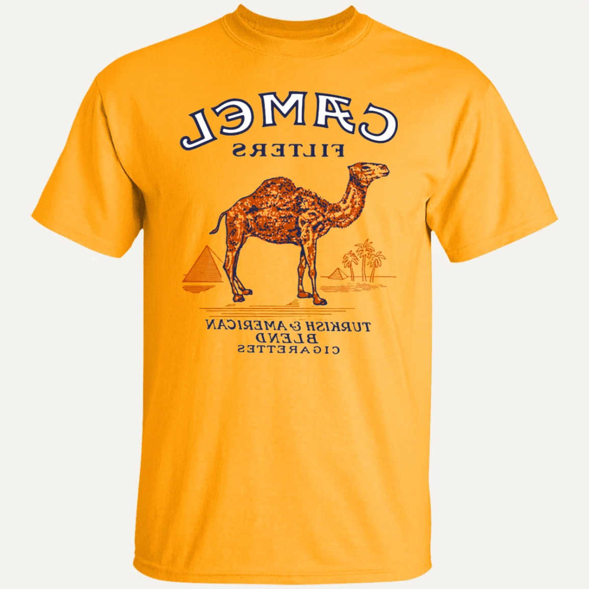 Cigarette Pyramid Classic Graphics Camel 100%Cotton T-Shirt 2026 New American Style Tough Guy Men's Fashion Streetwear Shirt L260803