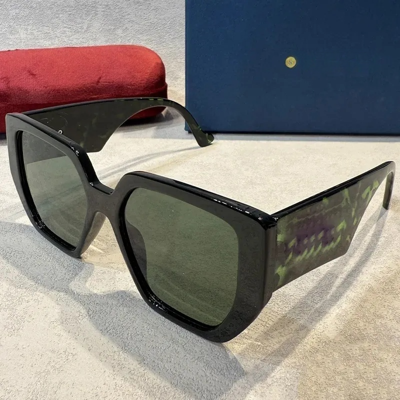 Luxury sunglasses for women designer fashion designer sunglasses men Leopard print large frame striped mirror legs womens sunglasses designer glasse