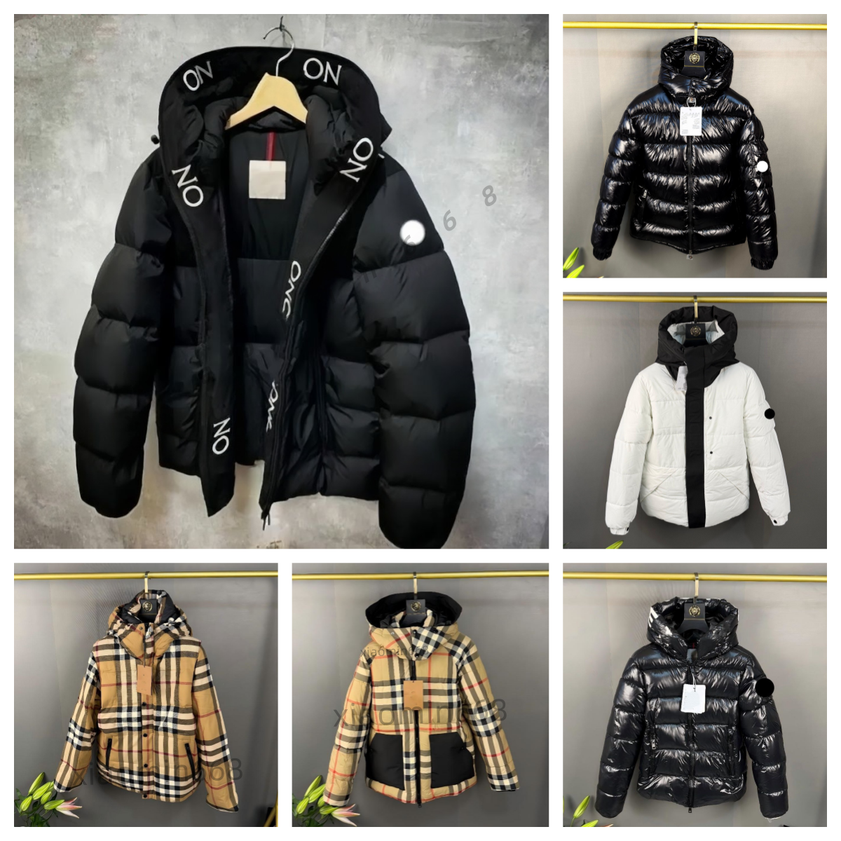 2027 designer Puffer Jacket burbely puffer unisex thick slim down coat windbreaker classic loose jacket, suitable for daily wear, travel and winter