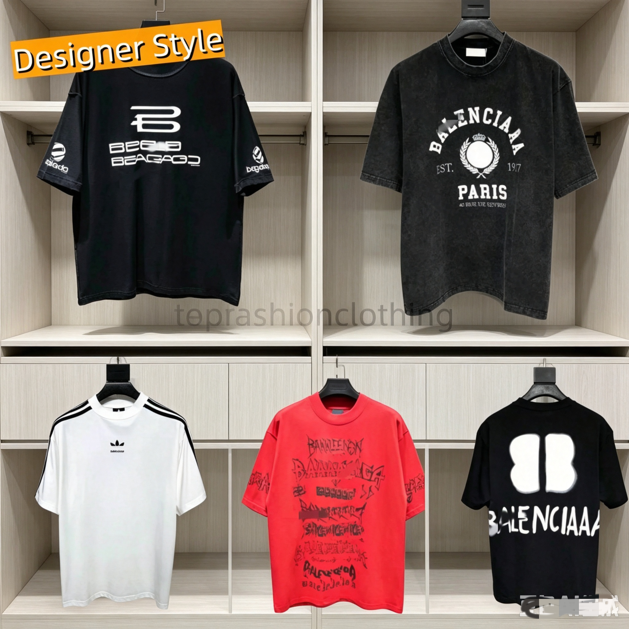 Europe France Luxury Designers Hip Hop Tees Tops 5A Mens Plus T Shirt Round Neck Embroidered and Printed Loose T Shirt Paris 2026 Popular Shirts Sum