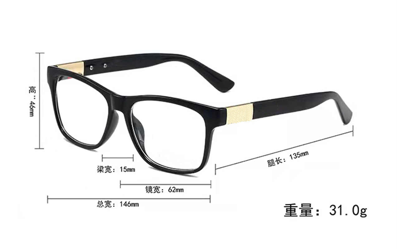 Fashion designer luxury sunglasses top quality New Anti-Blue Light Glasses Brand Artistic Versatile for Women High-Value Frame Myopia Non-Prescri