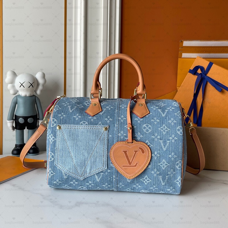 High quality Designer shoulder crossbody bag handbag Luxury Womens Sspeedys soft 30 boho p9 bandouliere monogram boston pillow bags speedybags mirro