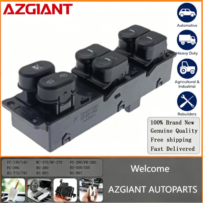 AZGIANT Lève-vitre automobile, interrupteur principal, composant de remplacement de commande de fenêtre électrique côté conducteur avant pour Hyu