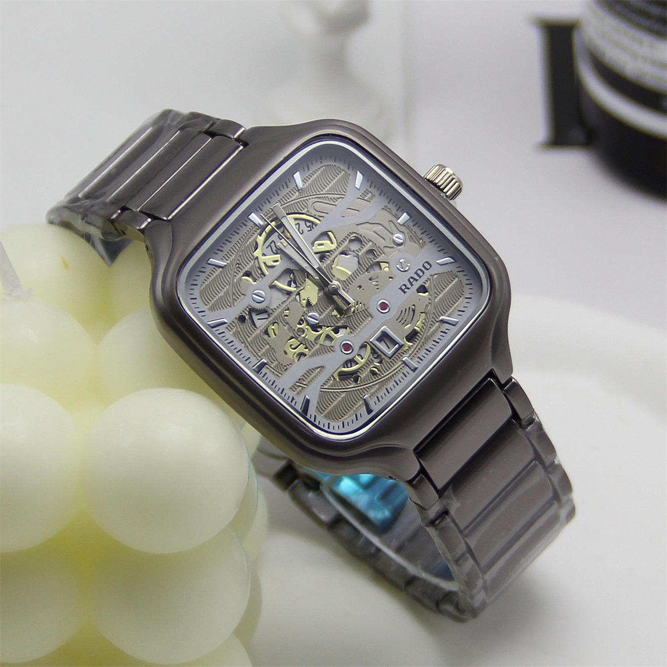 Hot luxury mens WOMEN RADOity quartz movement watches fashion good looking business wristwatches highend dial calendar men watch #1678