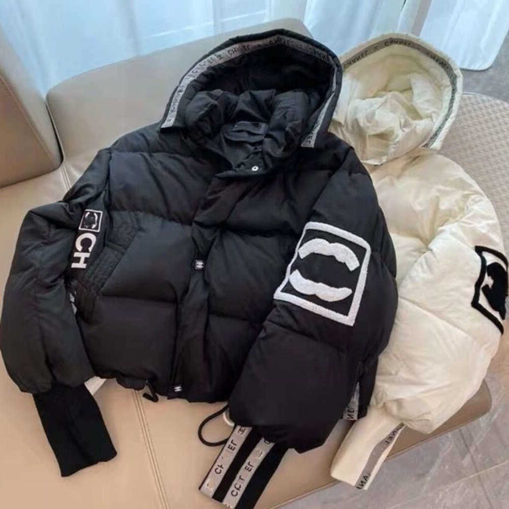 Jacket Winter Women Buffer Jacket Womens Coat Hooded Down Jackets Letter Embroidered Cardigan Cotton Coats S260804O2OJ