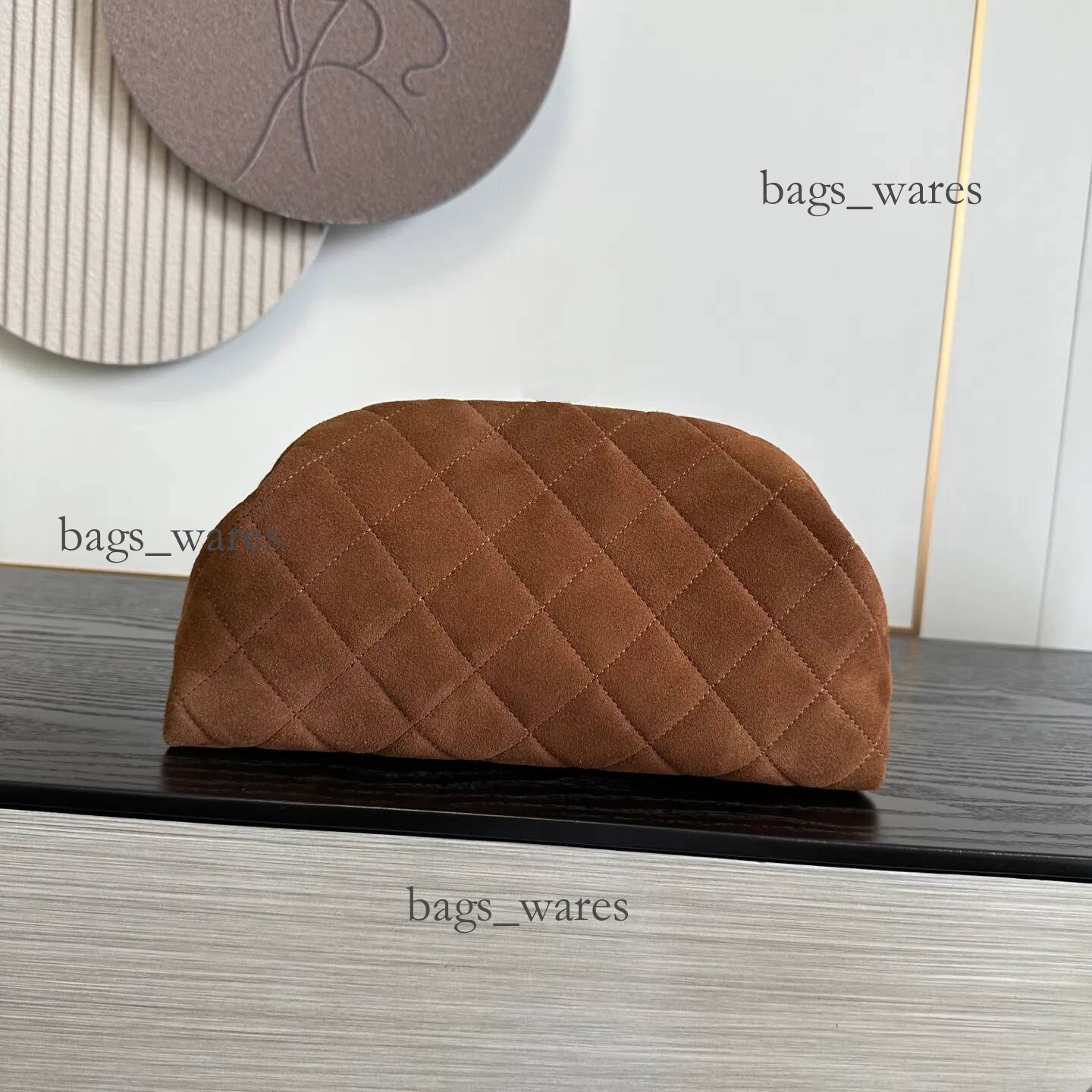 Designer Bag 26A Evening Clutch Purse Suede Sheepskin Diamond Quilted Interwoven Chain Shoulder Crossbody Handbags Women Outfit